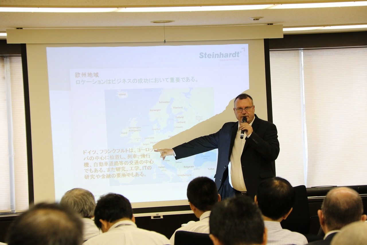 Presenting to Japanese storm and wastewater technology experts
