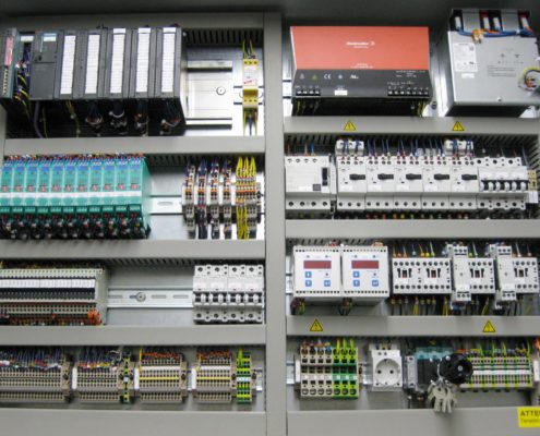 Individual control cabinet design with international wire labelling