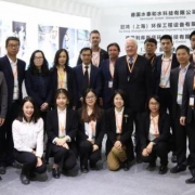 Ingo Mayer and members of the Chinese agency, Guhong at a workshop of the IE expo 2019 in Shanghai