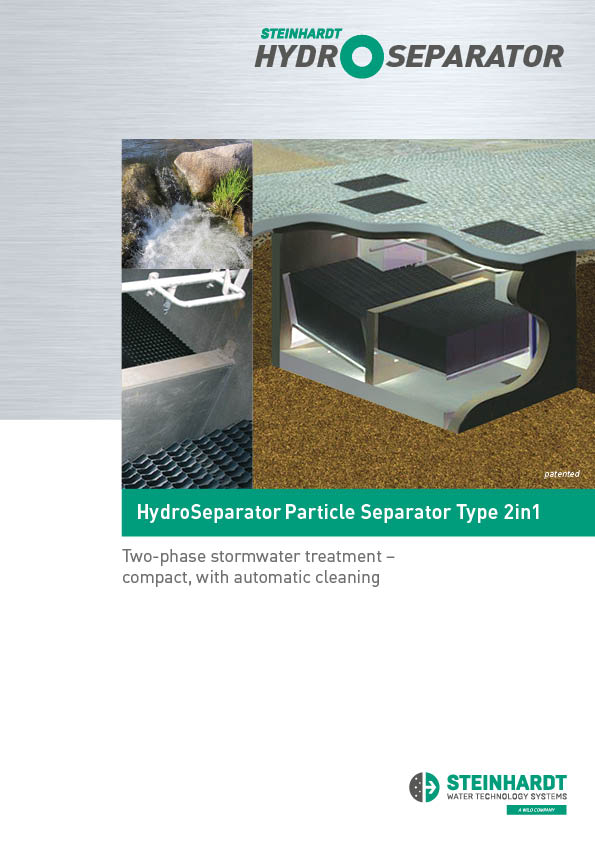 HydroSeparator Particle Separator Type 2in1 Steinhardt GmbH Water
